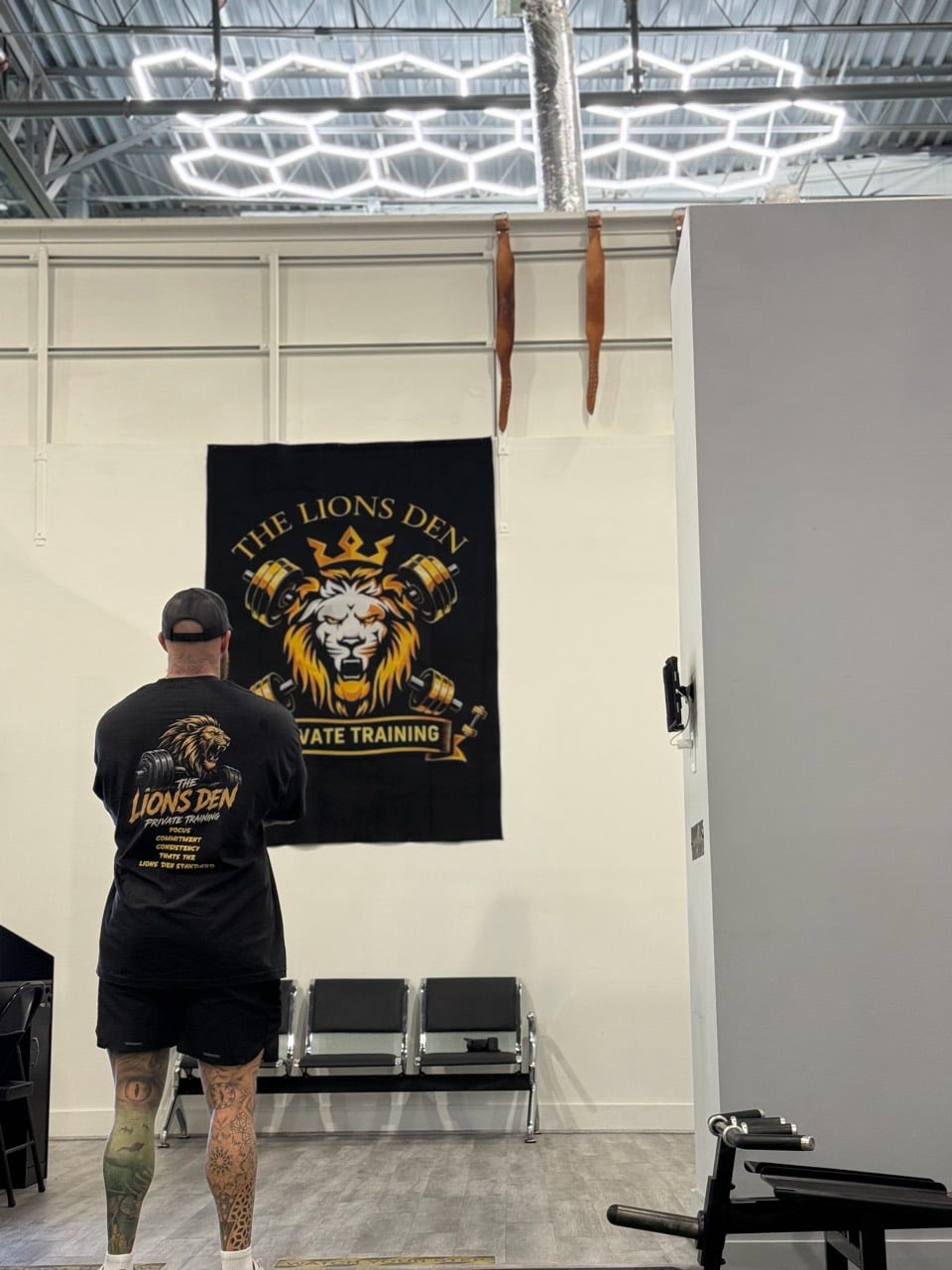Kyle Mamane inside The Lions Den Boca private training club