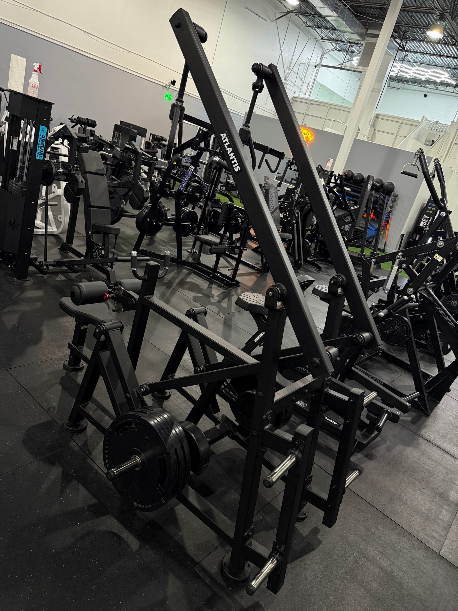 Specialty strength equipment inside The Lions Den Boca