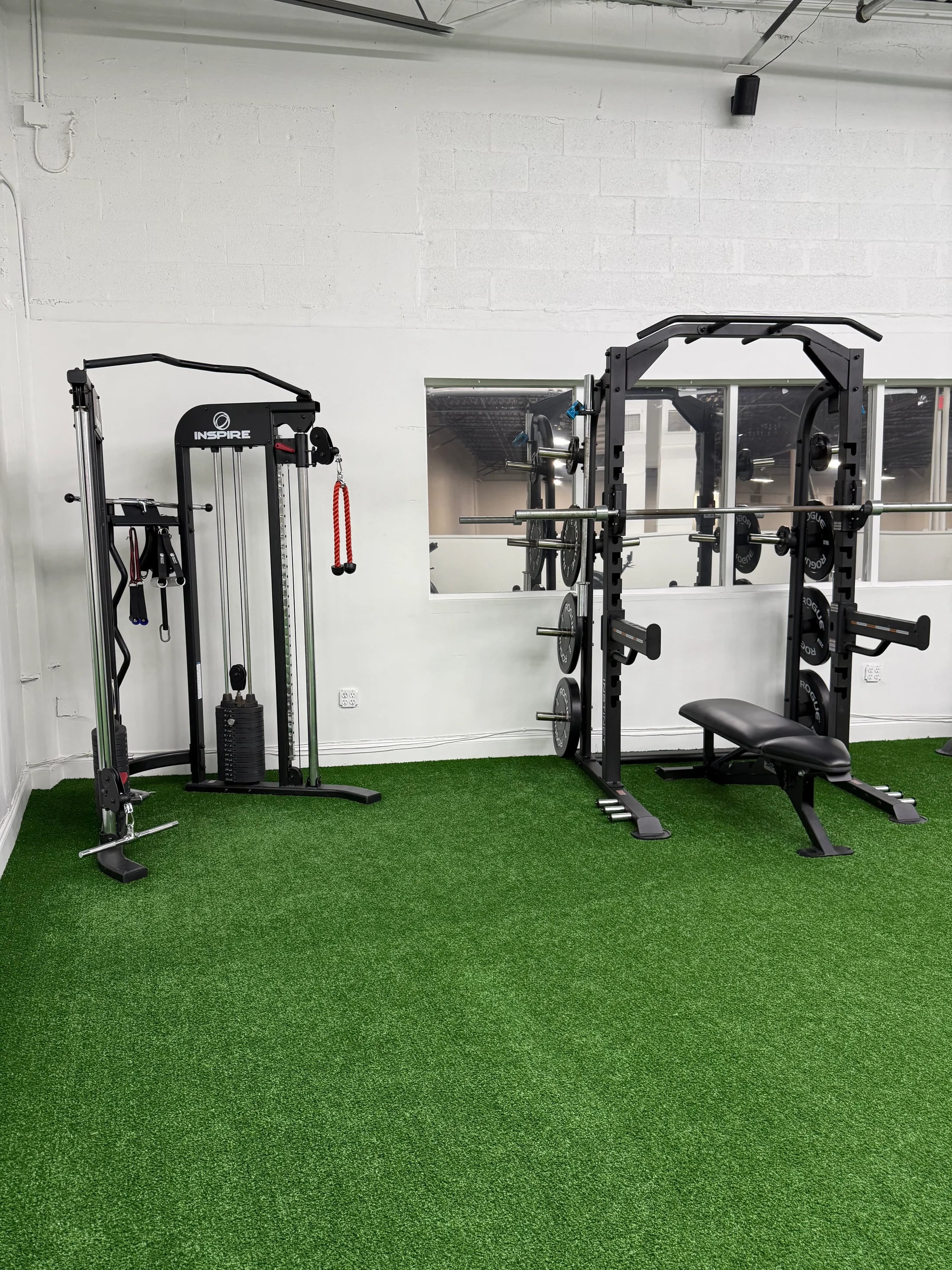 Private strength equipment at The Lions Den Boca near Deerfield Beach